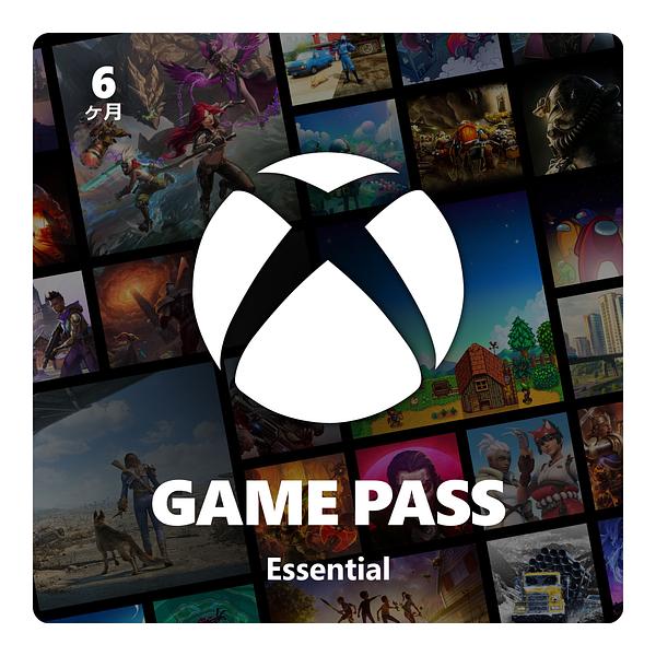 Game Pass Essential 6ヶ月（Xbox Series X|S, Windows, Cloud Gaming Devices, Xbox One）|オンラインコード版